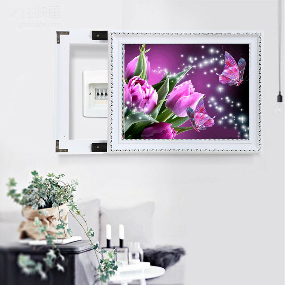Butterfly Flower 5D Full Drill Diamond Painting Embroidery DIY Cross Stitch @