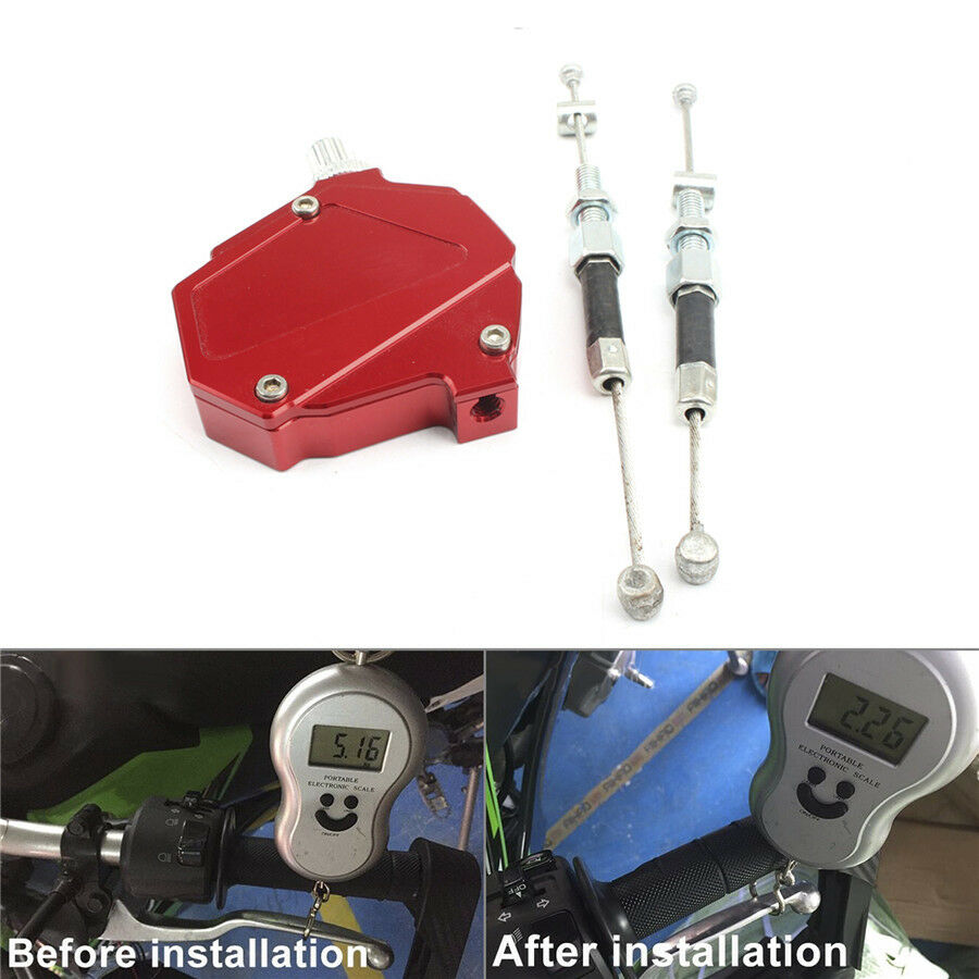 1PCS New Motorcycle CNC Stunt Clutch Lever Easy Pull Cable System Security Safe
