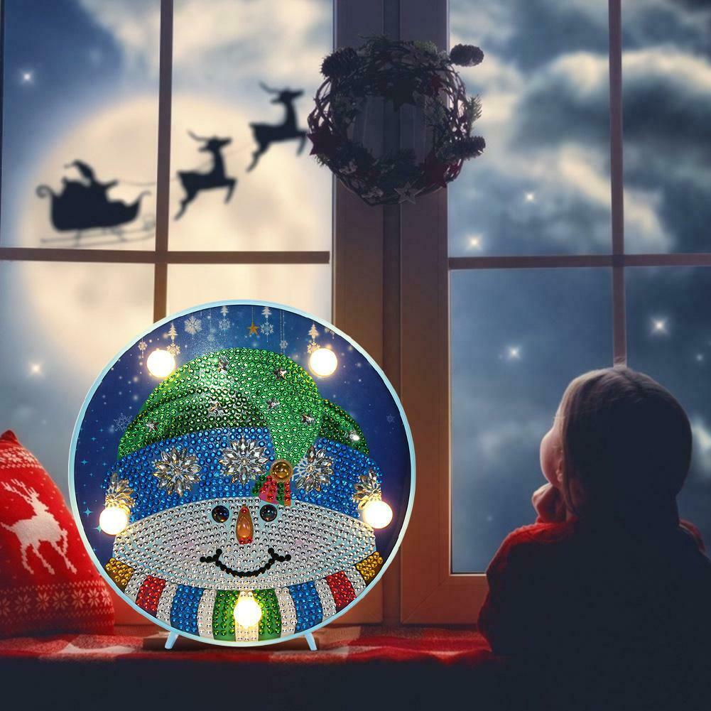 DIY LED Special Shaped Diamond Painting Cross Stitch Modeling Lamp Decor @