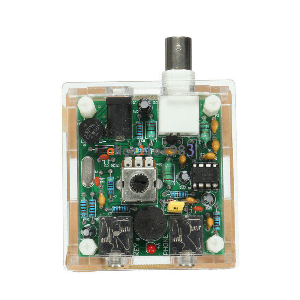 DIY 9-13.8V S-PIXIE CW QRP Shortwave Radio Transceiver Kit 7.023Mhz With Case
