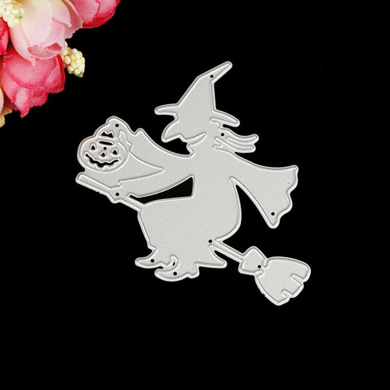 halloween magic broom metal cutting dies stencil scrapbook albumembossing.l8