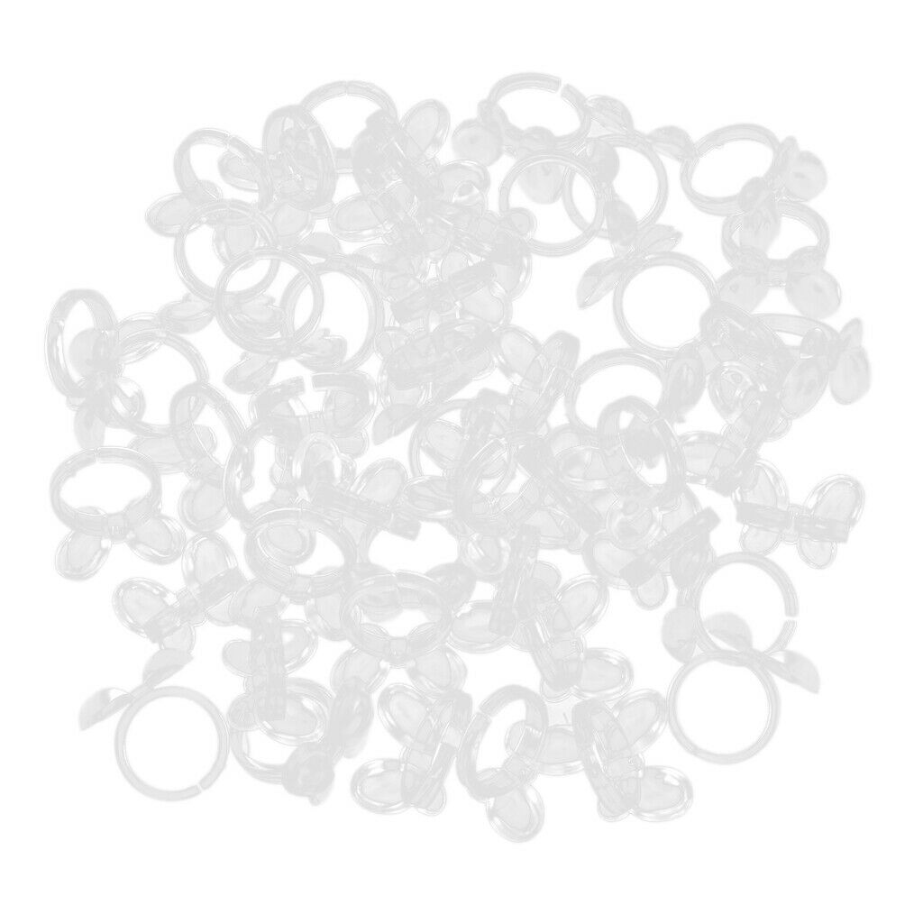 300 Pieces Clear Butterfly UV Gel Pops Display Nail Art  Polish Color Card