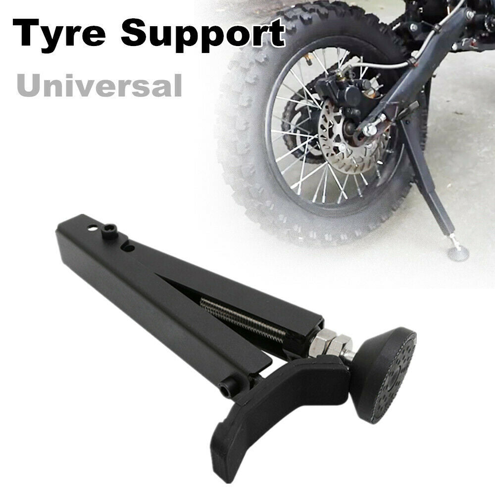 Motorcycle Bikes Tyre Support Parking Rack Floor Stand Steel Holder Repair Tool