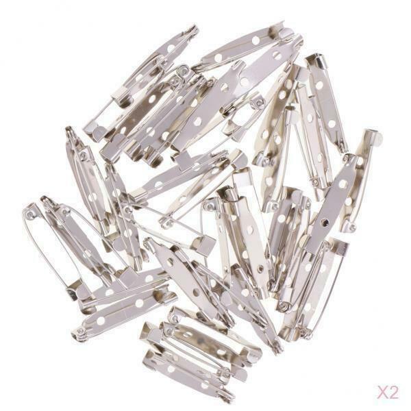 200 Pieces Metal Bar Pins Brooches for Jewelry Making Crafts Findings 2cm