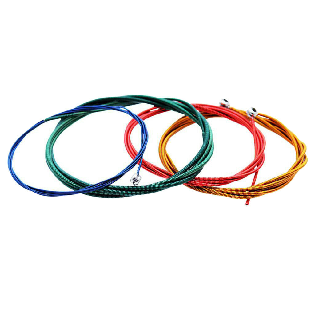 Electric Bass Parts String Colorful 1st-4th Nilkel Plate End Ball Steel Core