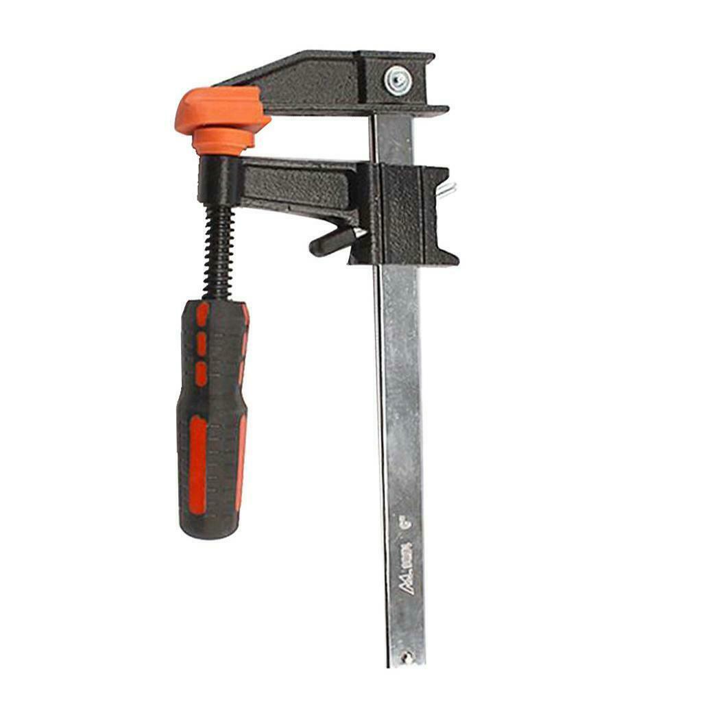 6/12/18-Inch Clutch Style Bar Clamps Iron F-Clamp Woodworking Clamps 6Inch