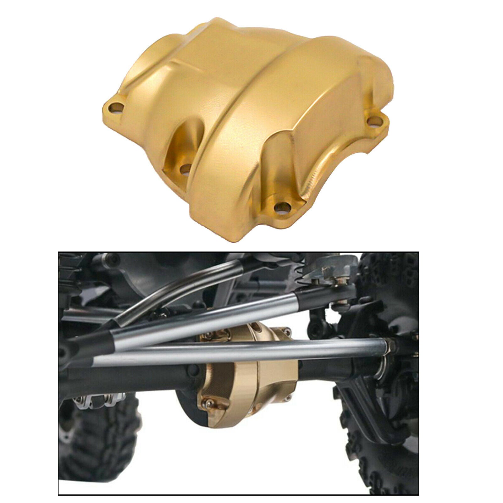 Brass Differential Cover for Racing GEN8 Scout II Crawler Replacement Parts