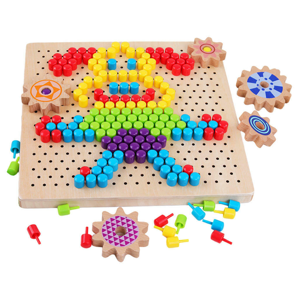 Creative Mushroom Nails DIY Building Blocks Bricks for Birthday Party Baby
