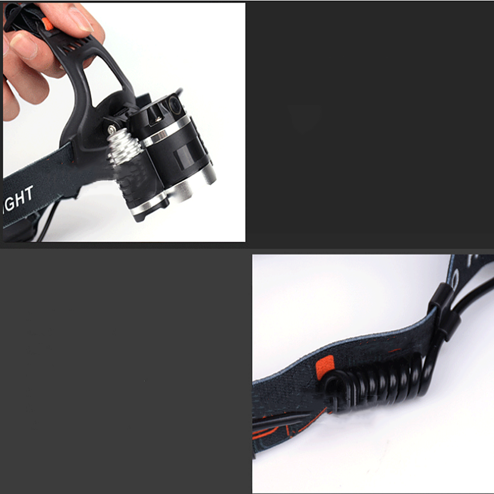 1* 4 Modes Head Torch Headlamp Light Lamp 12000LM XML T6 LED Zoom LED Headlight~