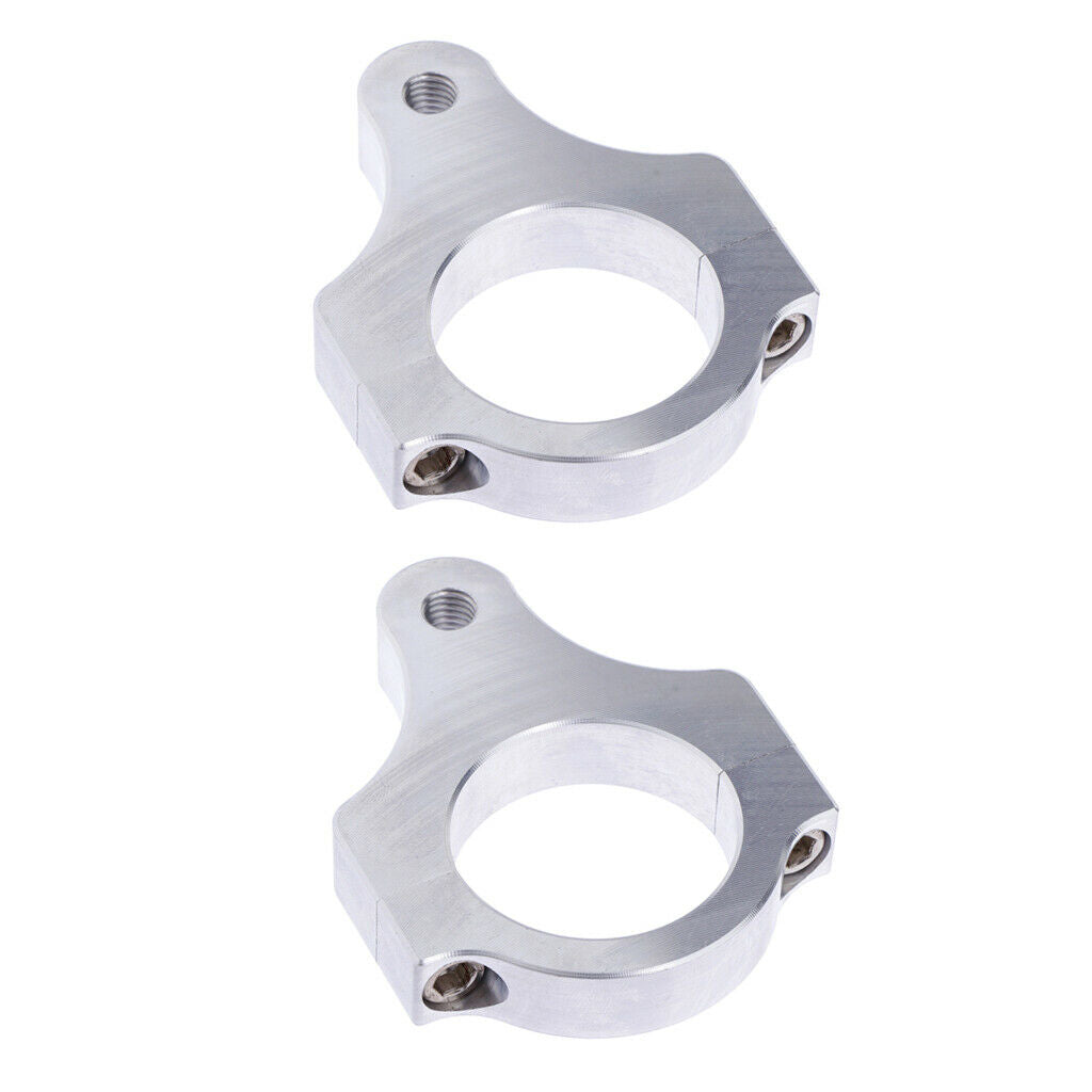 2x Universal Universal Motorcycle 38mm Steering Damper Bracket Fork Clamp Tube