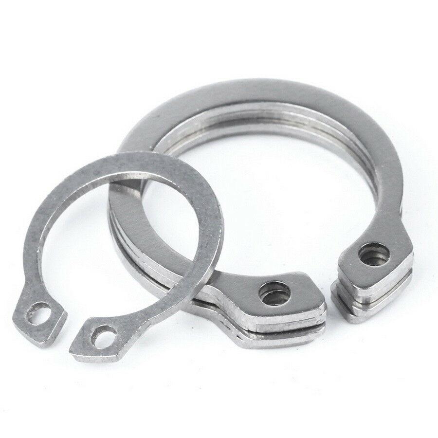 80pc M3,4,5,6,7,8,9,10 External Circlips Retaining Rings C Clip Kit A2 Stainless