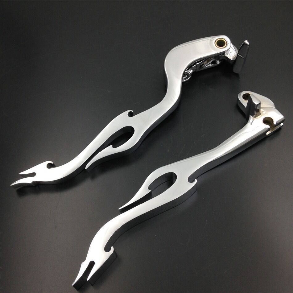 Chrome Brake Clutch Flame Lever fit for SUZUKI GSX GSXR GSX-R GSXR600 GSXR7500
