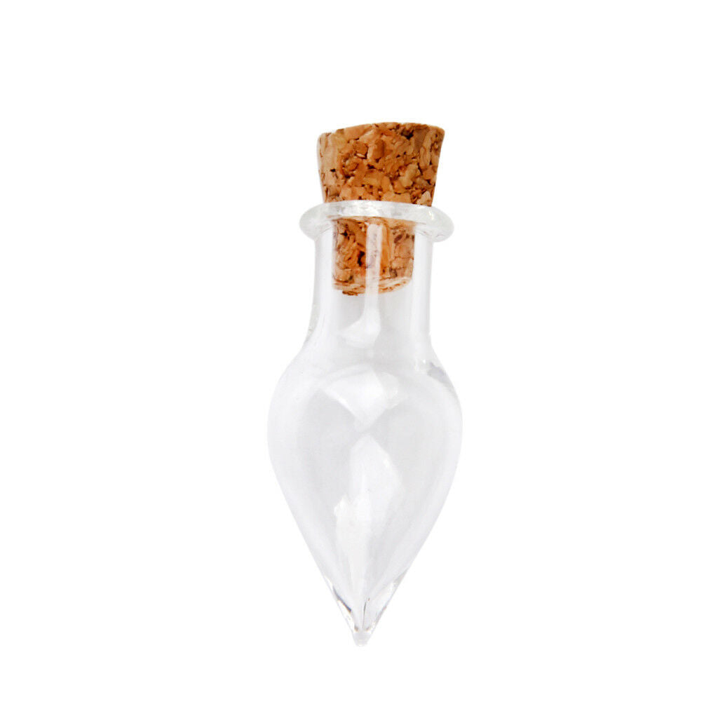 Bulk Lot 60pcs Cute Wishing Bottle Cork Stopper Glass Vial Jars Containers