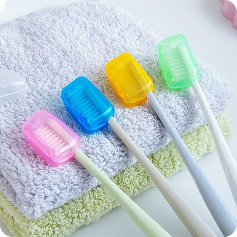 5Pcs Portable Toothbrush Head Cover Case for Travel Hiking Camping Box Case