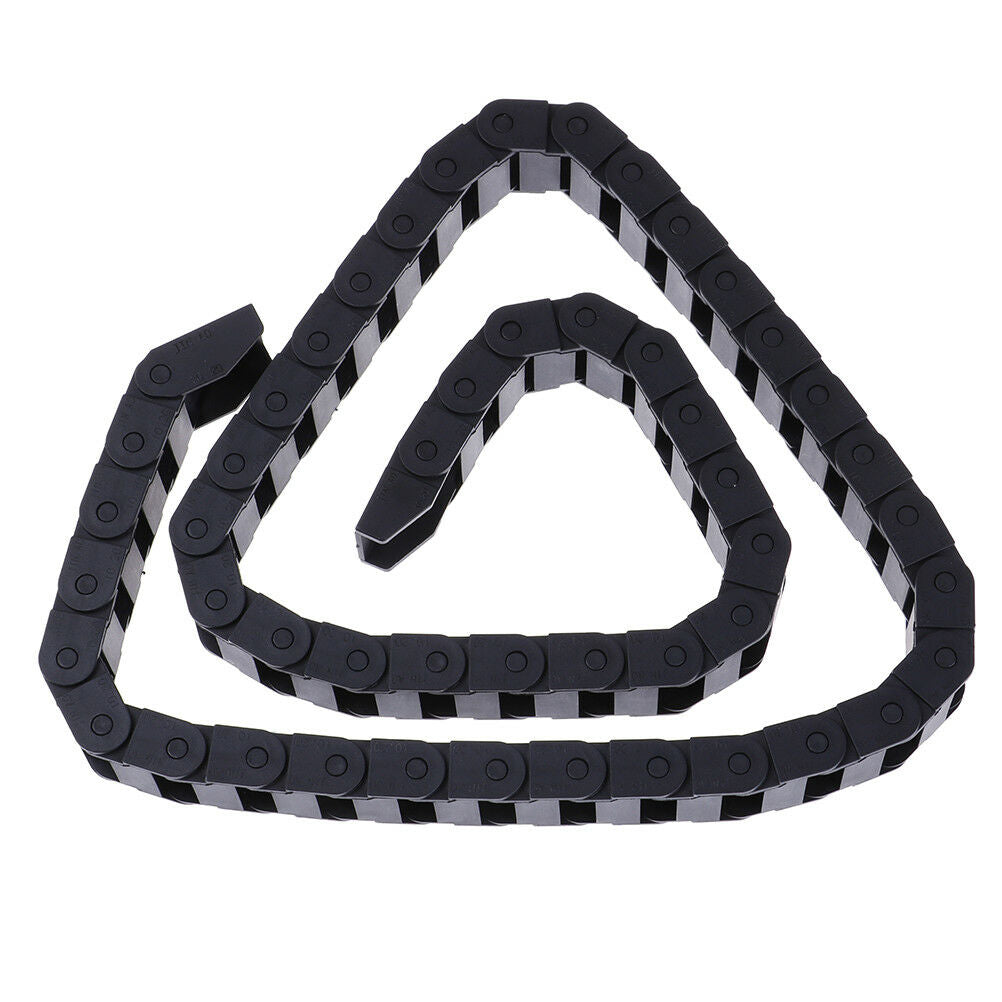 10 x 20mm Black Plastic Drag Chain Cable Carrier For CNC Router MilY1