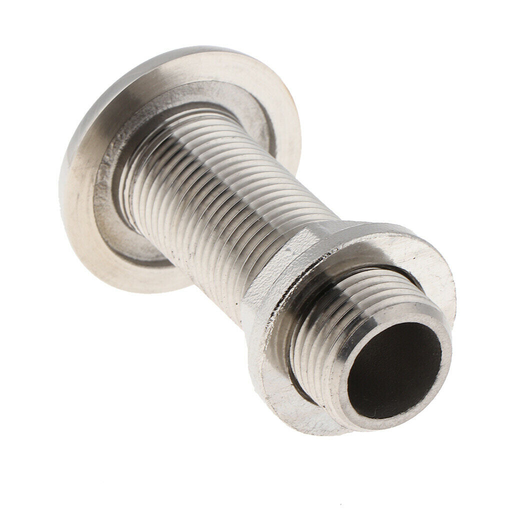 Marine Boat Thru Hull Fitting Connector / Drain, For 38mm 1-1/2 inch Hose Barb -