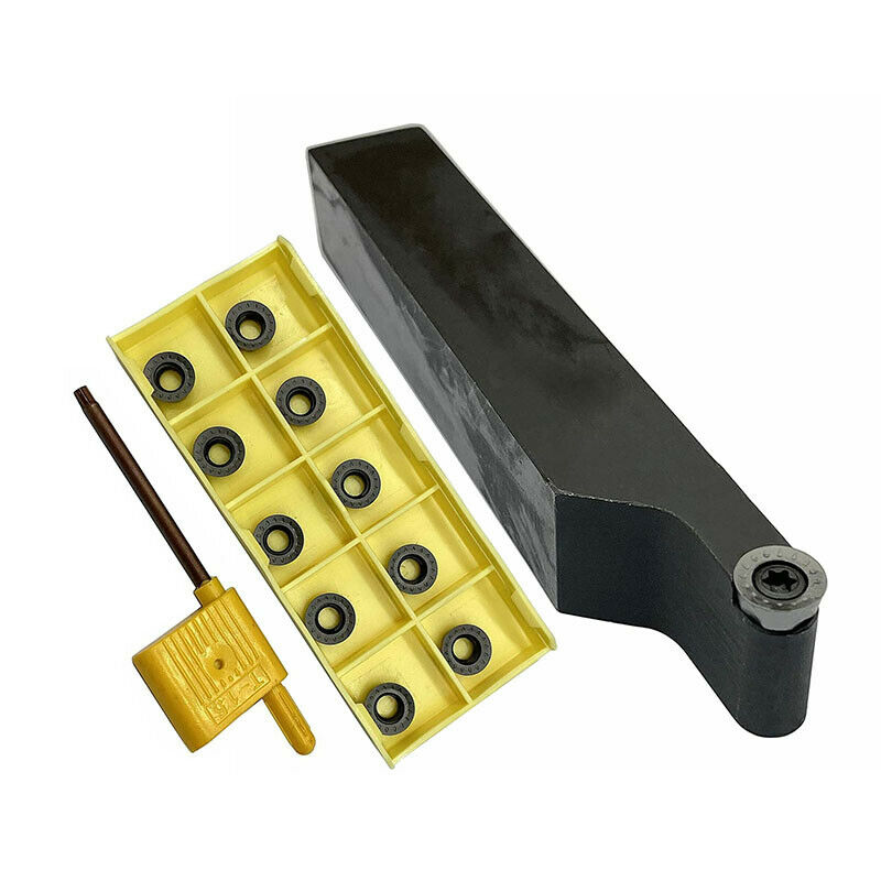 90° SRAPR2020K10 External lathe turning tool holder+RPMT10T3MOE-JS LF6018 insert