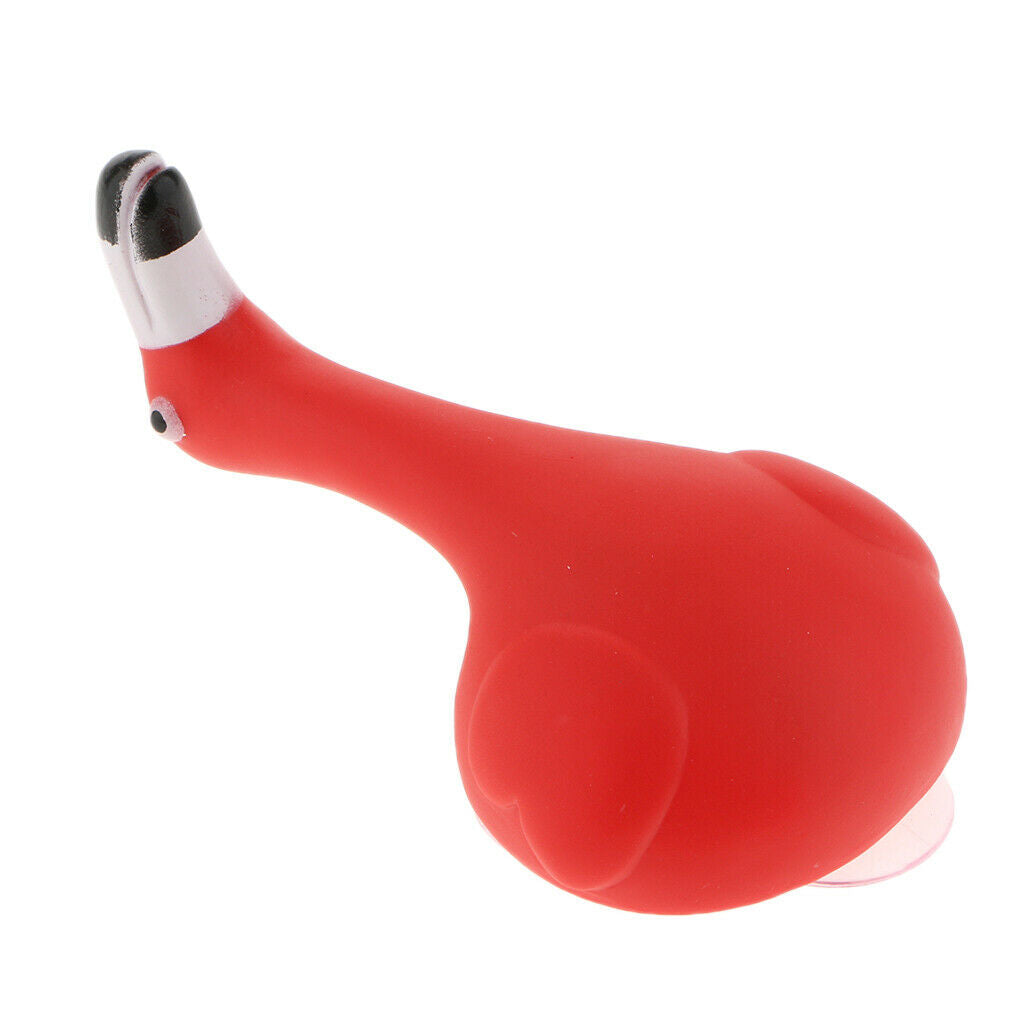 Cute Cartoon Animal Shape Toothbrush Holder Towel Rail Hooks Red Flamingo