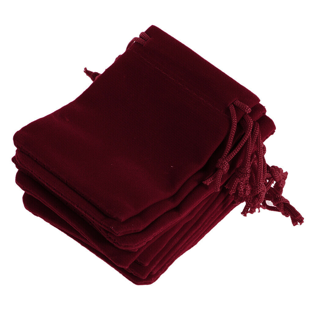 Gift Bags Wedding Gift Wrapping Drawstring Watches Pouches 7x9cm  Wine Red
