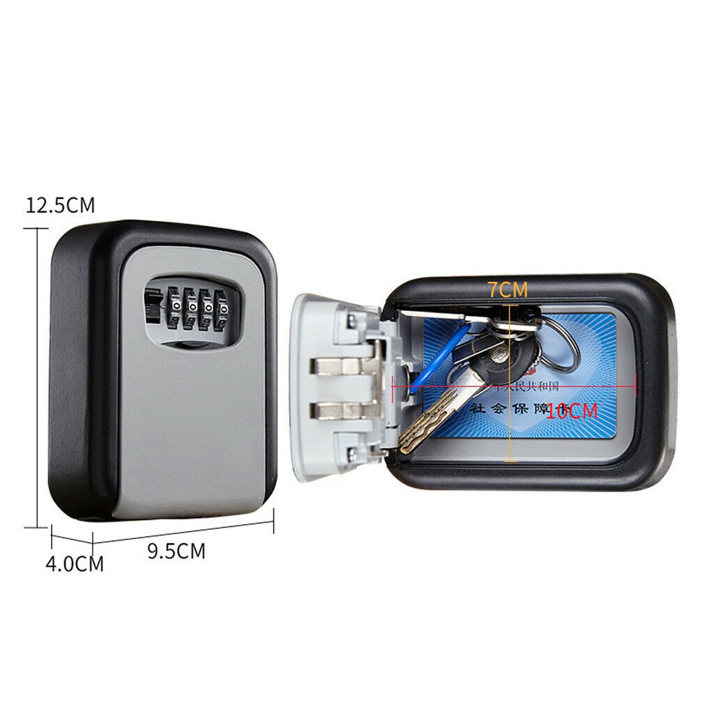 4-Digit Key Lock Box Wall-Mounted School, Office Realtors Security Boxes