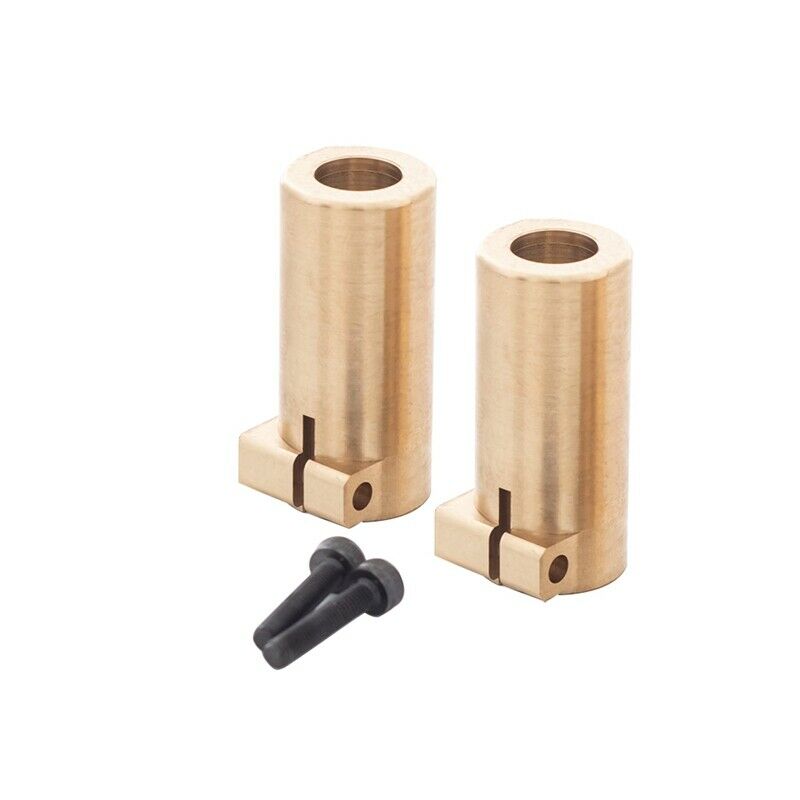 2Pcs Brass Heavy Duty Rear Axle Hub Cer Adapter Lockou for Axial SCX10 II 9004X7
