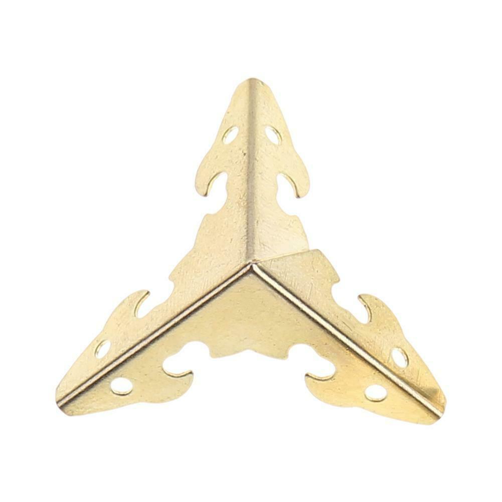 12pcs Metal Carve Jewelry Box Corner Protector Furniture Decorative Bracket A#S