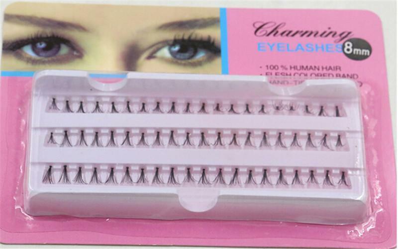 14mm Makeup 60 Individual Black False Eyelash Cluster Eye Lashes Extension BATA