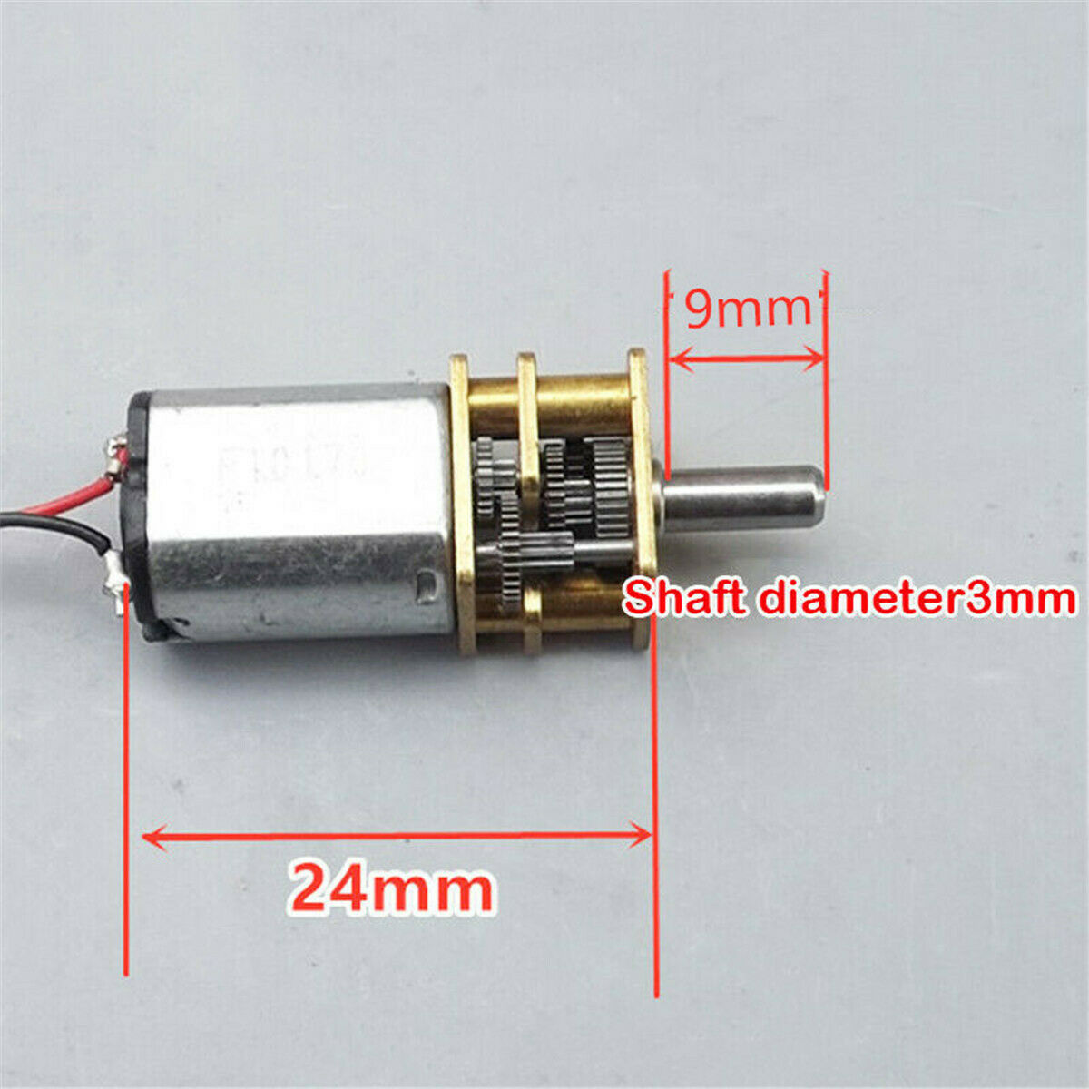 3PCS Mini Micro N20 Gear Motor DC 3V-6V Slow Speed Full Metal Gearbox DIY Robot