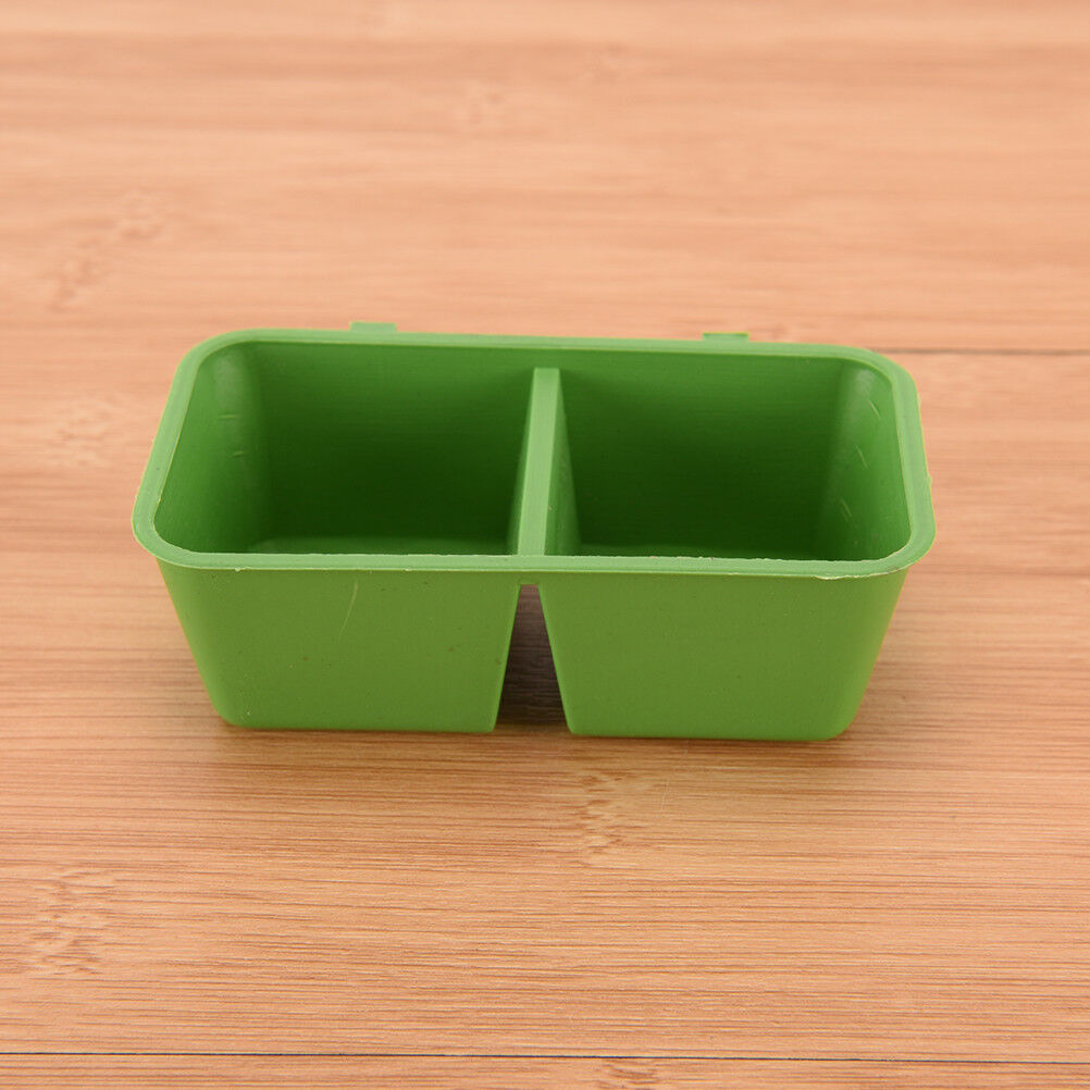 2 in 1 Parrot Food Water Bowl Cups Bird Pigeons Cage Sand Cup Feeding Feed.l8