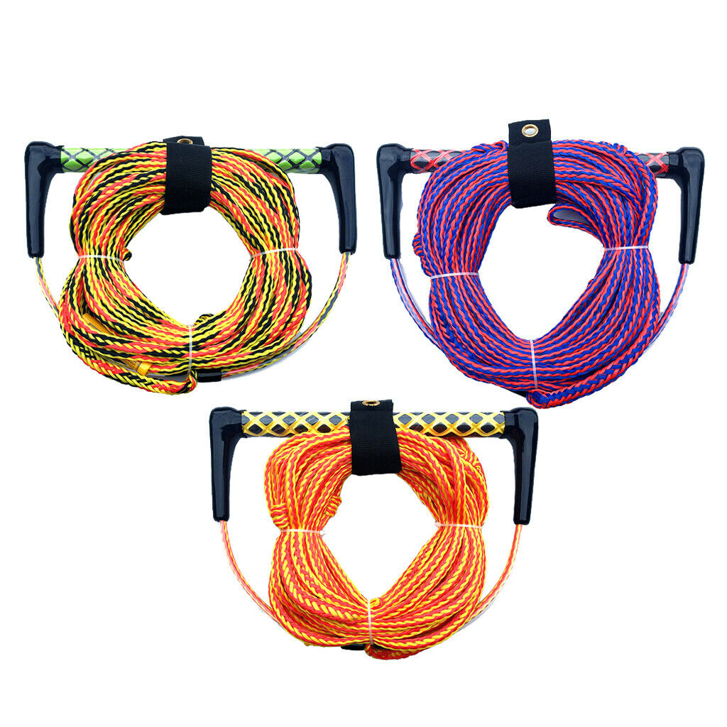 2X Water Skiing Rope Knee Board Wakeboard Surfing Tow Trow Ropes Line   Orange