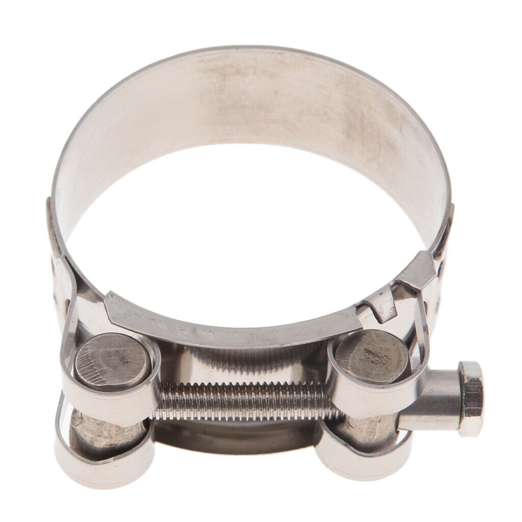 6 Pieces Motorbike Exhaust Clamp Clip Stainless Steel Muffler Silencer Clamp