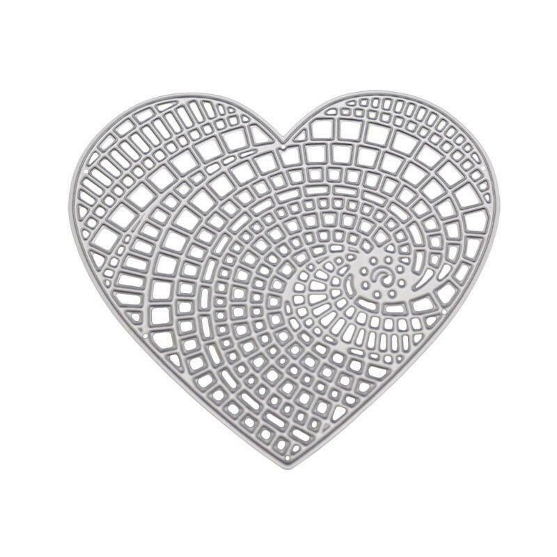 Heart Metal Cutting Dies Stencil Scrapbooking DIY Album Stamp Paper Cards Emboss