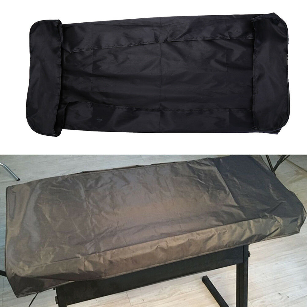 1x Black Lamination Cloth 61-Key Electronic Piano Cover Dustproof Keyboard  BDAU