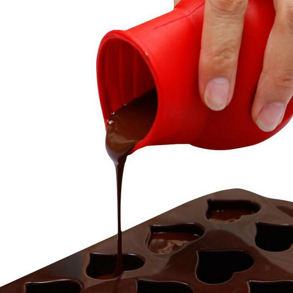 1Pcs Silicone Chocolate Melting Pot Mold Furnace Pan Candy Bowl Pouring Tool