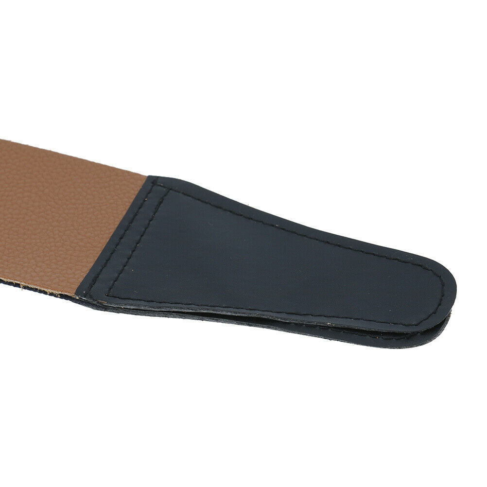 1XCanvas Leather Shaving Strop Straight Razor Sharpener Strap Belt Shaving.l8