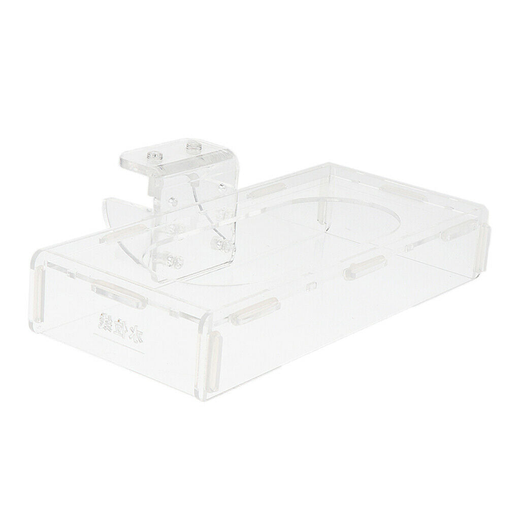 Non-toxic Durable Floating Food Rectangle Fish Food Feeder Aquarium Feeding Cup