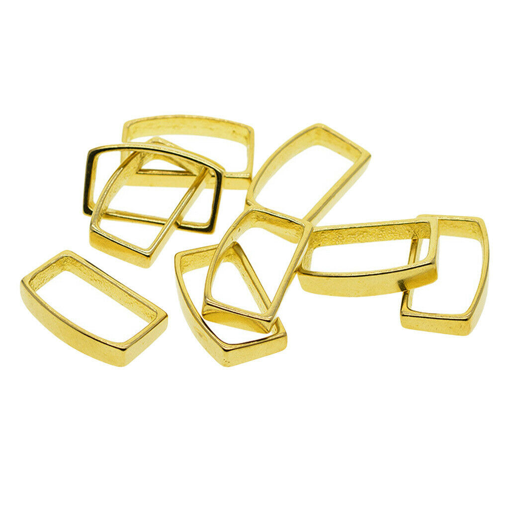 6 Pcs 26mm Brass Keeper Loop  Leather Belts Keepers Loops for DIY Strap
