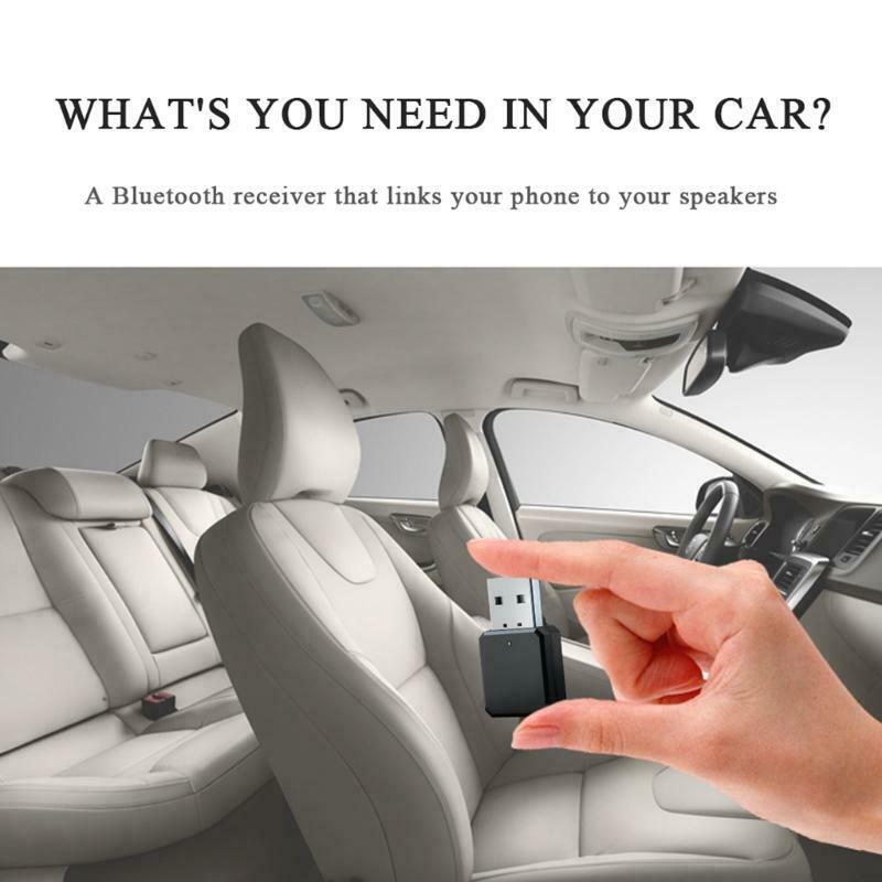 KN318 Bluetooth-compatible receiver dual output AUX USB stereo car hands-free