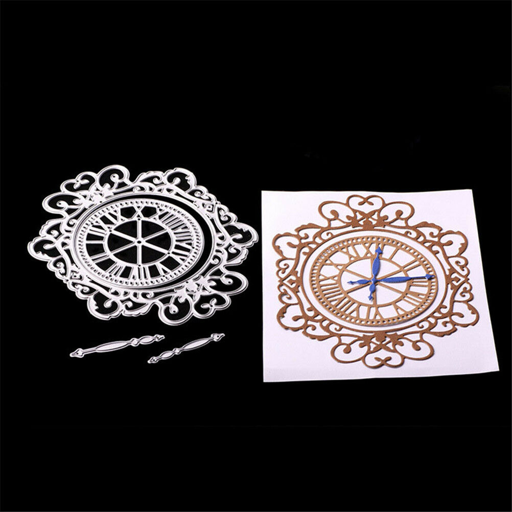 Magic Clock Scrapbooking DIY Album Cards Paper Cut Dies Metal Craft xJSJCA