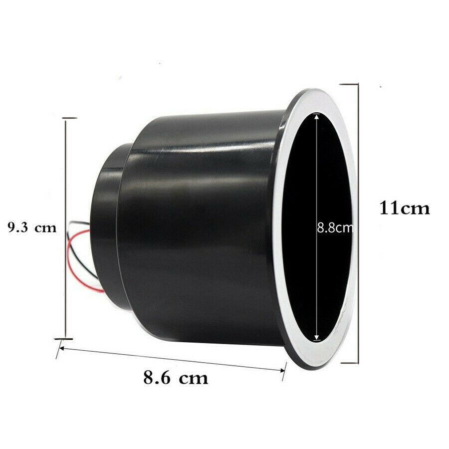 2IN1 14 LED RGB Recessed Boat Cup Drinks Holder Marine Drink Stand Holder Bottle