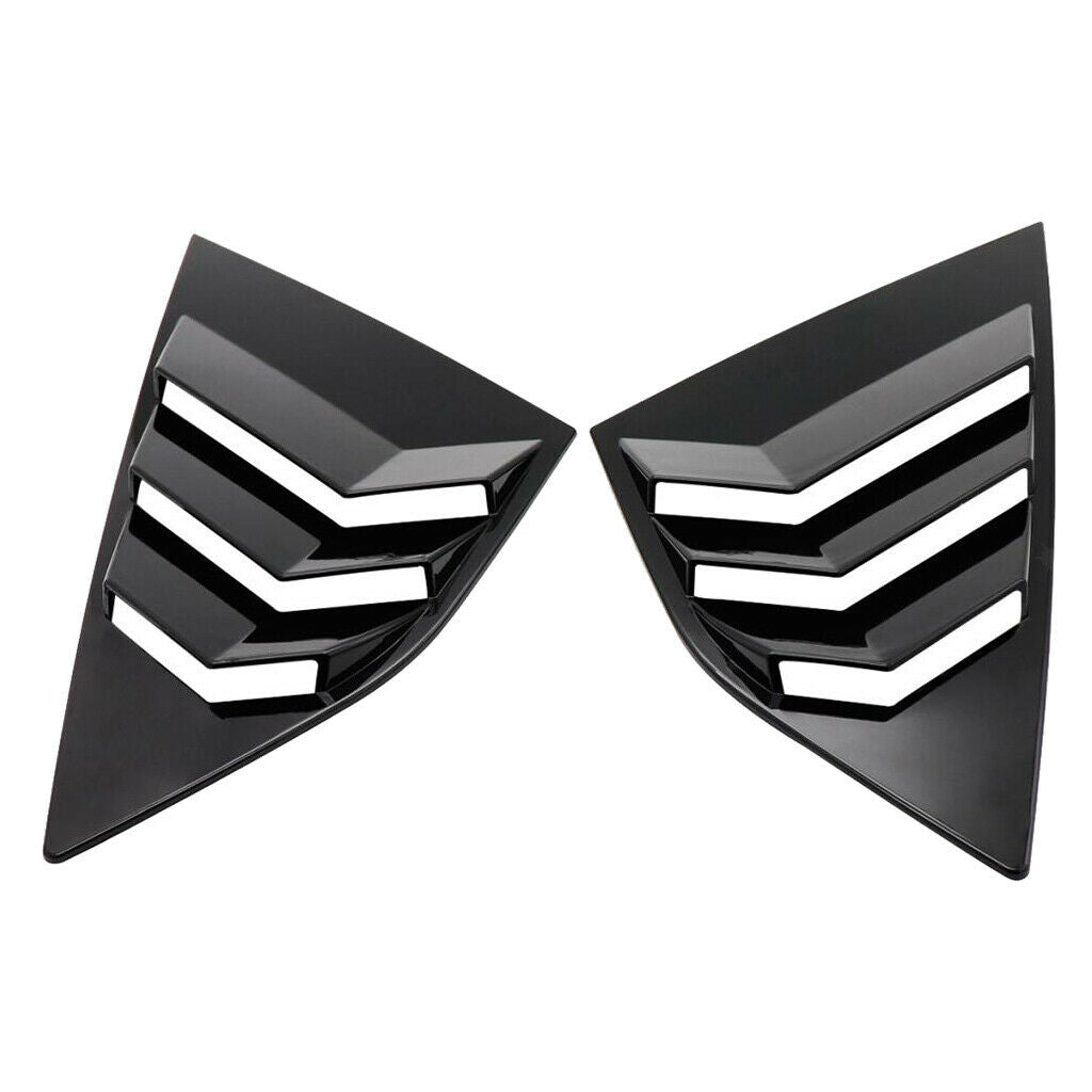 2Piece Window Blinds Side Tuyere Trim Louvers for Ford Focus ST RS MK3 12-18