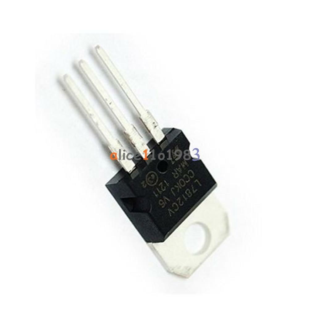 20Pcs L7812CV LM7812 L7812 TO-220 Voltage Regulator IC AL