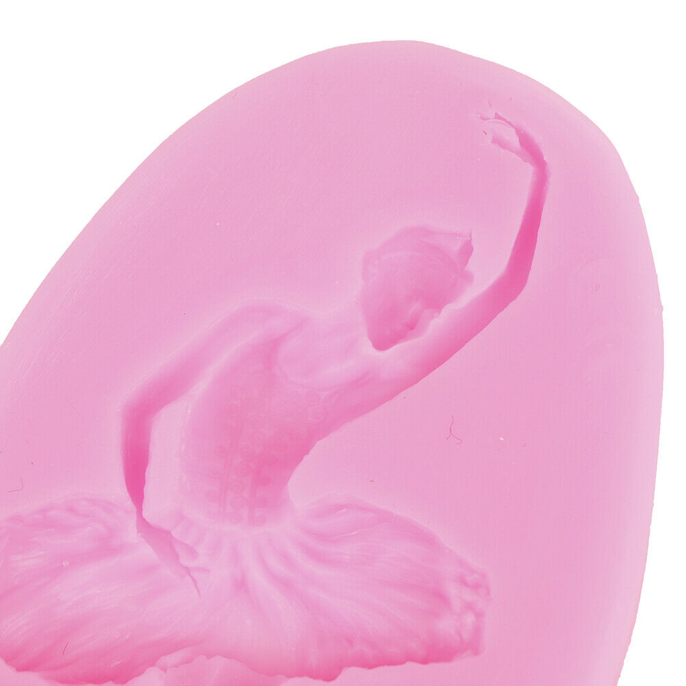 Ballet Dancer Silicone Mold Sugarcraft Fondant Mold Cake Decorating Tool.l8