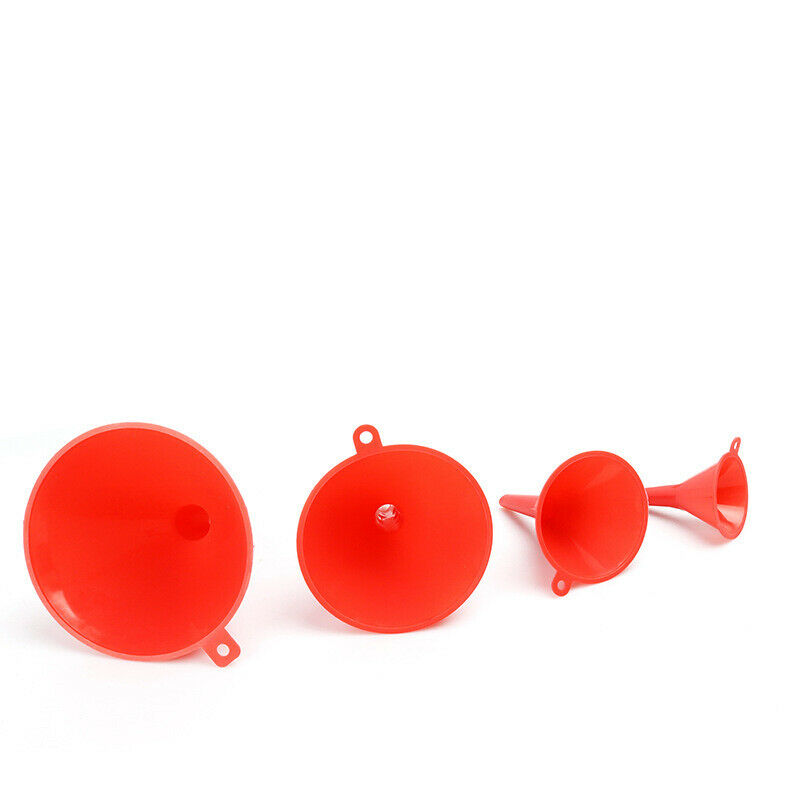 4Pcs Funnel Set 85/110/140/155 Mm Kitchen Gasoline Fuel Plastic Pouring Funnel
