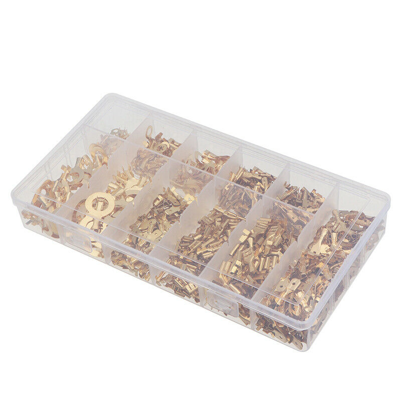 750Pcs Box Insert Spring Terminal Insulated Car Wire Crimp Cable Connector Kit