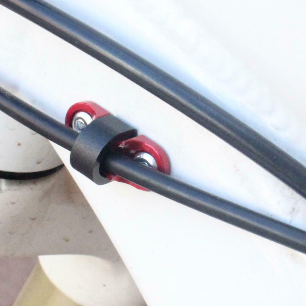 Set of 4 Bike Bicycle Brake Cable Housing Guide Hose C Clip Rivet Cycling