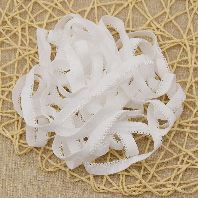 10mm Width DIY Lace Elastic Band Cord Lacework Ribbon Craft Sewing Handcraft New
