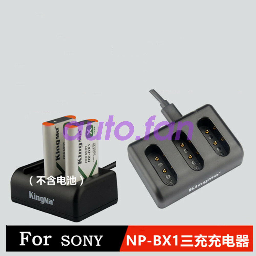 New NP-BX1 charger for Sony X3000R AS300RAS50RRX100M6 three-electric charger