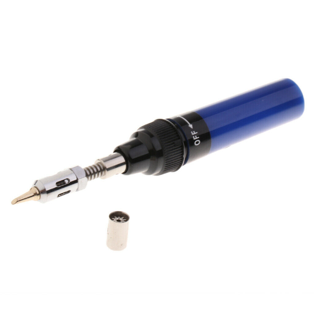 8ML Gas Soldering Iron 3-in-1 Cordless Welding Torch Repair Tools Blue