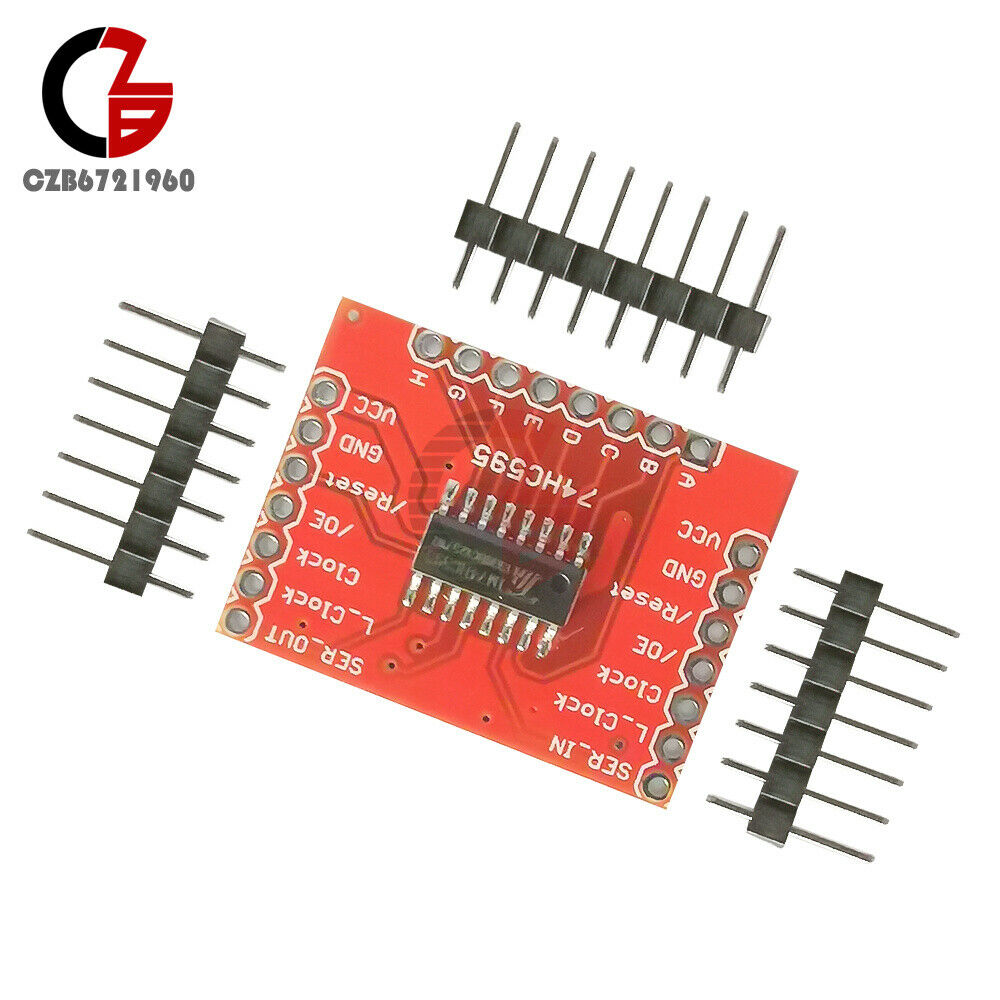 DC 3.3-5v 74HC595 Shift Register Expansion Module Breakout PCB Circuit Board